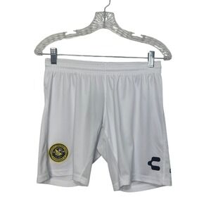 Charly Pittsburgh Riverhounds SC Soccer Shorts Youth Large White Athletic New